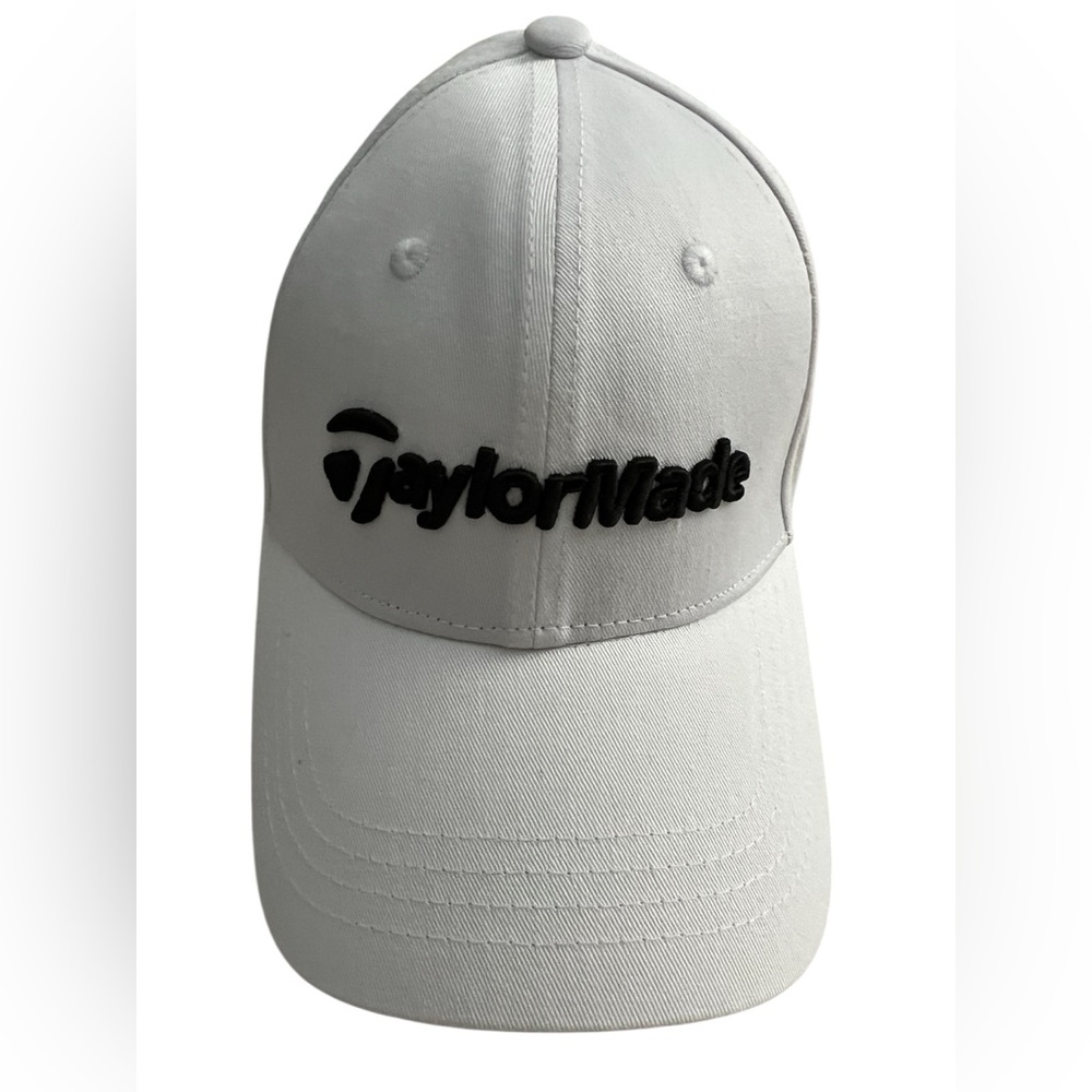 TaylorMade Classic White and Black Golf Hat Cap